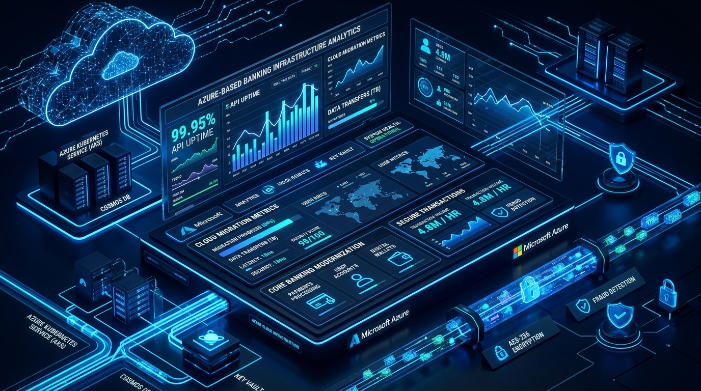 Azure-Based Banking Infrastructure and Real-Time Telemetry